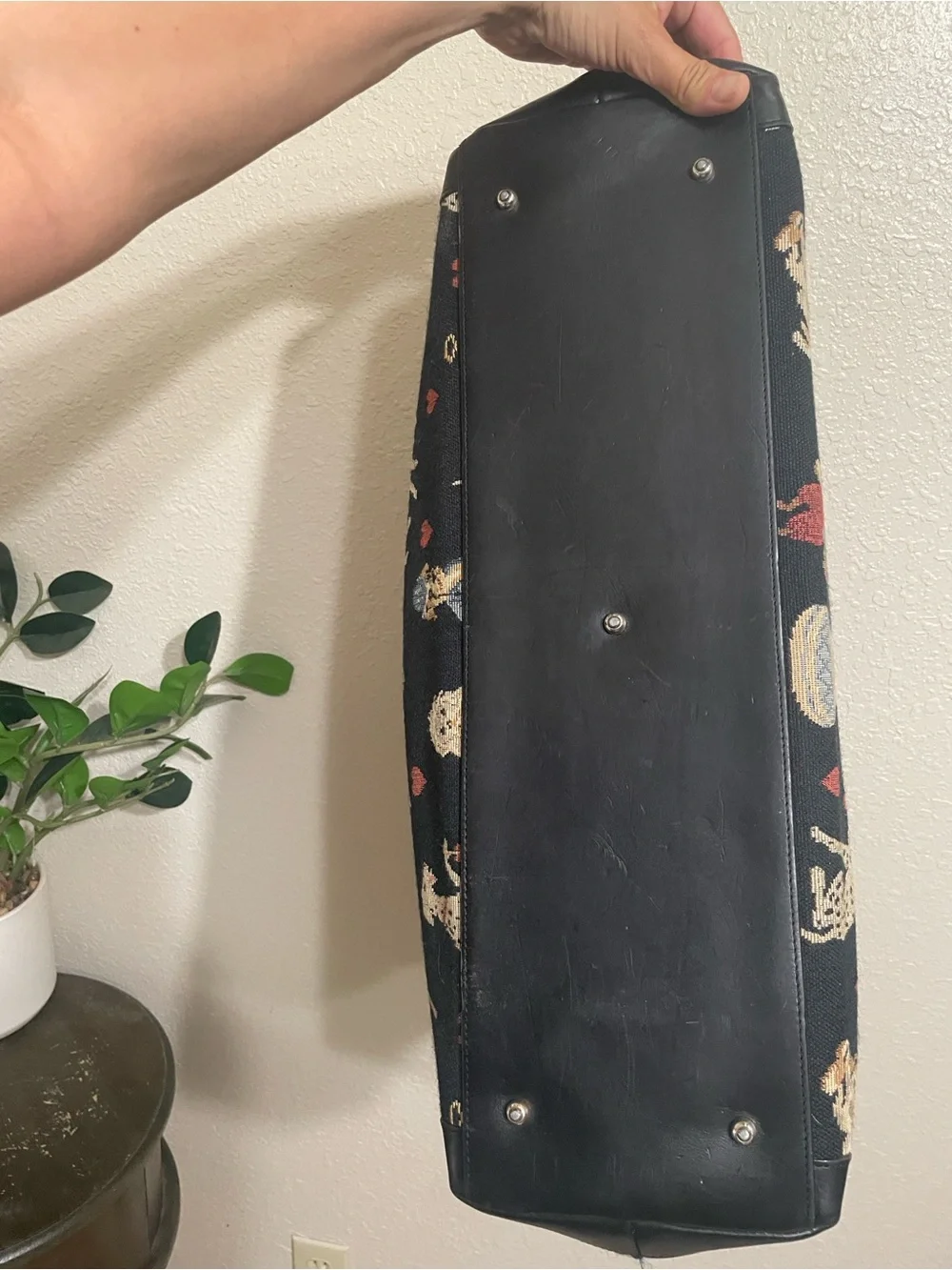 Brighton Dog print travel overnight bag